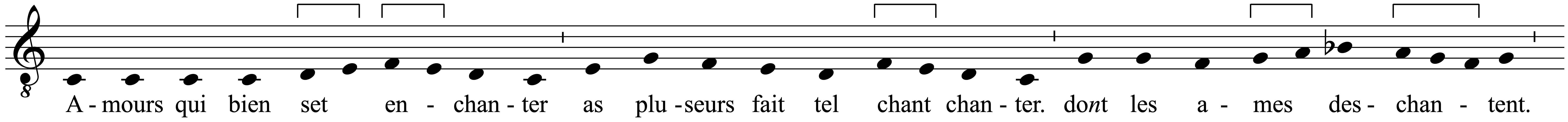 Work musical notation
